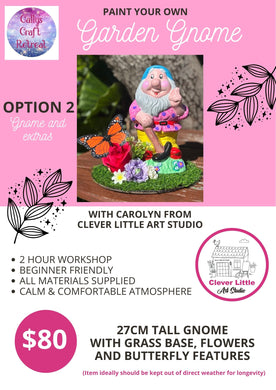 PRIVATE EVENT - Cally's Craft Retreat - November 1st 2025 10am - Option 2 - GNOME WITH EXTRAS (Copy)