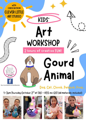 Private Session for TAS - GOURD ANIMAL - Thursday October 2nd 1-3pm at TAS
