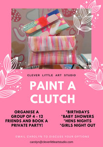Private Clutch Painting Session - Deposit $100