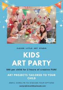Kids Art Party - Deposit $100